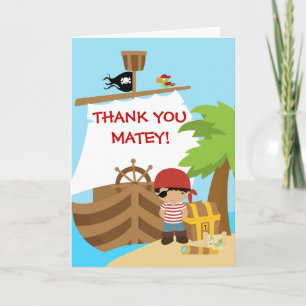 Piratenschiff Junge Geburtstag Danke Karte