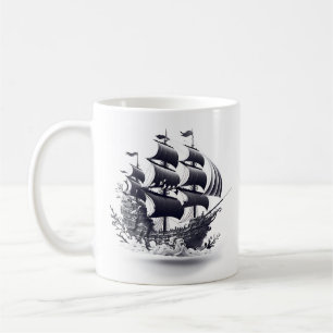 Piratenschiff Kaffeetasse