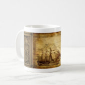 Piratenschiff Kaffeetasse (Vorderseite Links)