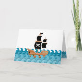 Piratenschiff Karte (Vorderseite)