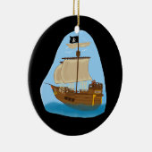 Piratenschiff Keramik Ornament (Rechts)