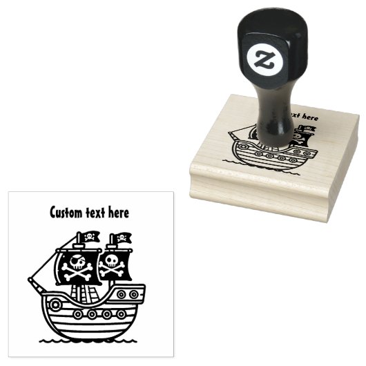Piratenschiff Kinder Gummistempel (Stempel)
