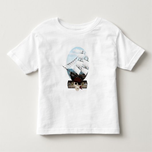 Piratenschiff Kleinkind T-shirt (Vorderseite)