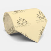 Piratenschiff Krawatte (Gerollt)