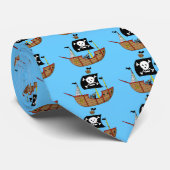 Piratenschiff Krawatte (Gerollt)