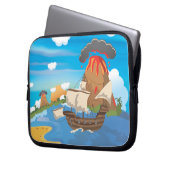 Piratenschiff Laptopschutzhülle (Vorderseite Links)