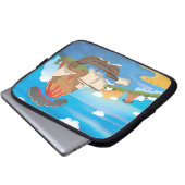Piratenschiff Laptopschutzhülle (Vorne Knopf)