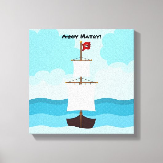 Piratenschiff Leinwanddruck (Vorderseite)