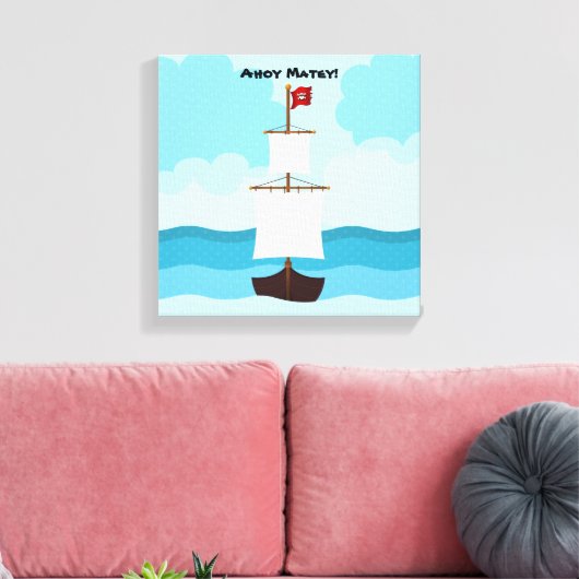 Piratenschiff Leinwanddruck (Insitu (Wohnzimmer))