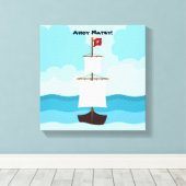 Piratenschiff Leinwanddruck (Insitu (Holzboden))