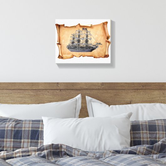 Piratenschiff Leinwanddruck (Insitu (Schlafzimmer))