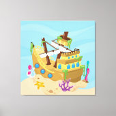 Piratenschiff Leinwanddruck (Vorderseite)