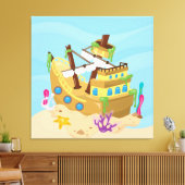 Piratenschiff Leinwanddruck (Insitu (Wohnzimmer))
