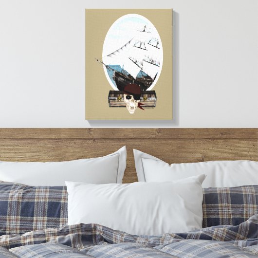 Piratenschiff Leinwanddruck (Insitu (Schlafzimmer))
