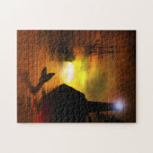 Piratenschiff, Leuchtturm und Whale-Schwanz Puzzle (Horizontal)