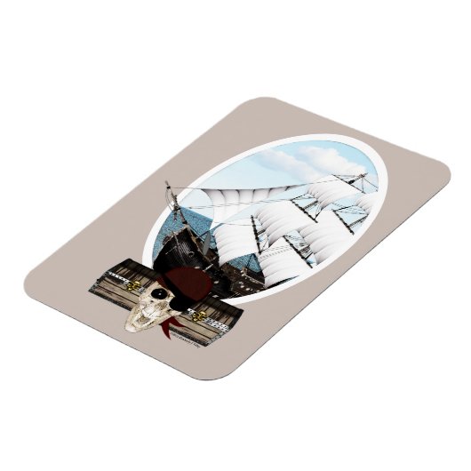 Piratenschiff Magnet (Linke Seite)