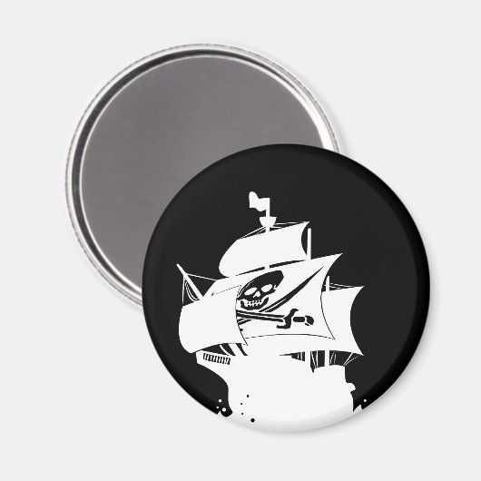 Piratenschiff Magnet (Vorderseite/Rückseite)