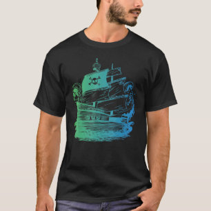 Piratenschiff Männer Frauen Kinderschiff T-Shirt