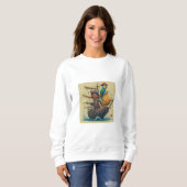 Piratenschiff mit Papagei Sweatshirt (Vorne ganz)