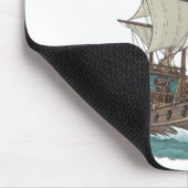 Piratenschiff Mousepad (Ecke)