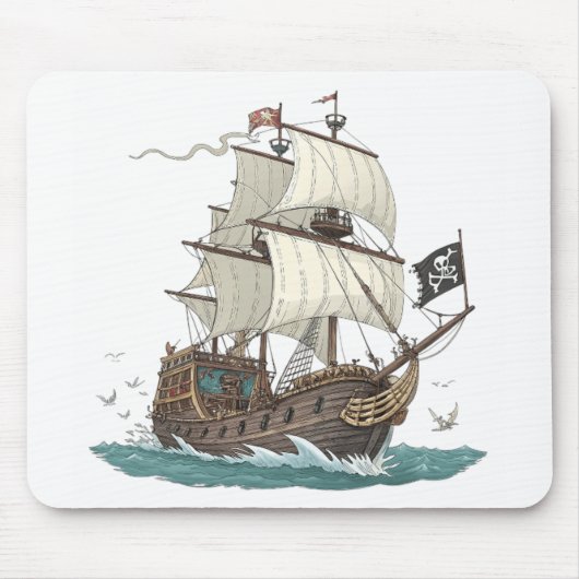 Piratenschiff Mousepad (Vorne)