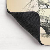 Piratenschiff Mousepad (Ecke)