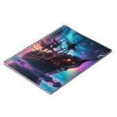 Piratenschiff Nebel und Monde Notizblock (Linke Seite)