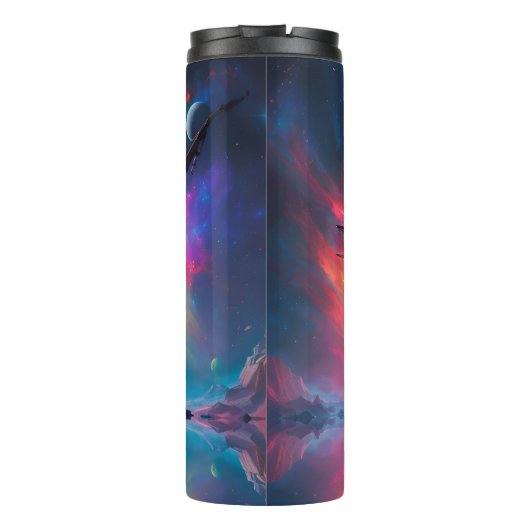 Piratenschiff Nebel und Monde Thermosbecher (Rückseite)