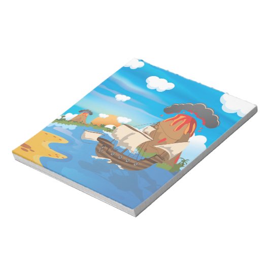 Piratenschiff Notizblock (Rotiert)