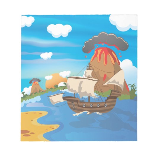 Piratenschiff Notizblock (Vorderseite)