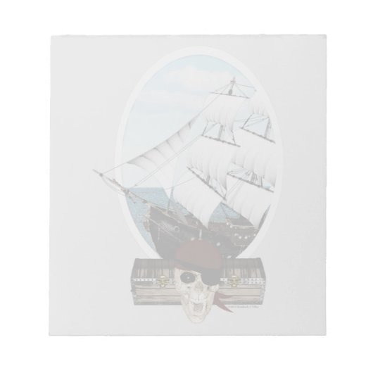 Piratenschiff Notizblock (Vorderseite)