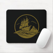 Piratenschiff Ocean World Wonder Adventure Vector Mousepad (Mit Mouse)