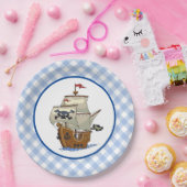 Piratenschiff Pappteller (Party)