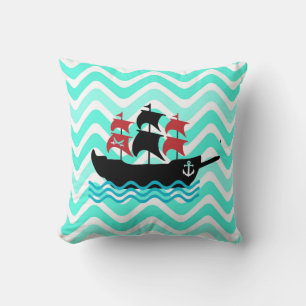 Piratenschiff Pillow Kissen