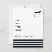 Piratenschiff Pirate Party Einladung (Rückseite)