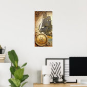 Piratenschiff Poster (Heimbüro)