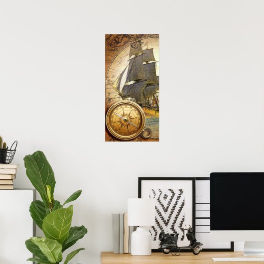 Piratenschiff Poster (Heimbüro)