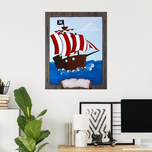 Piratenschiff Poster (Heimbüro)