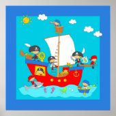 Piratenschiff Poster (Vorne)