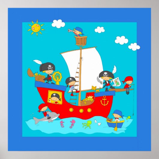 Piratenschiff Poster (Vorne)