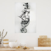 Piratenschiff Poster (Küche)