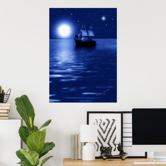 Piratenschiff Poster (Heimbüro)