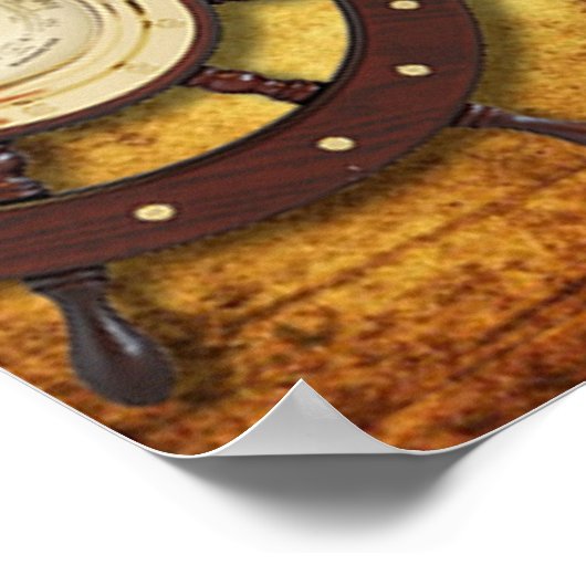 Piratenschiff Poster (Ecke)