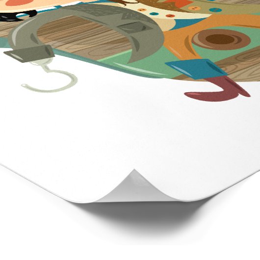 Piratenschiff Poster (Ecke)