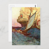 Piratenschiff Postkarte (Vorne/Hinten)