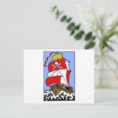 Piratenschiff Postkarte (Stehend Vorderseite)