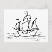 Piratenschiff. Postkarte (Vorderseite)