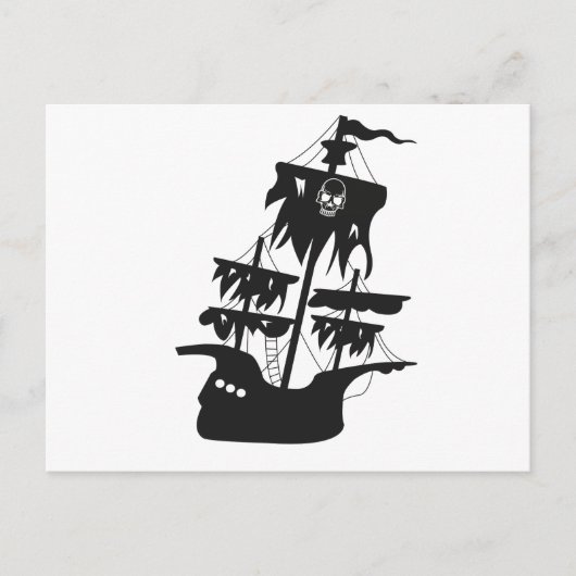 Piratenschiff Postkarte (Vorderseite)