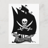 Piratenschiff Postkarte (Vorderseite)