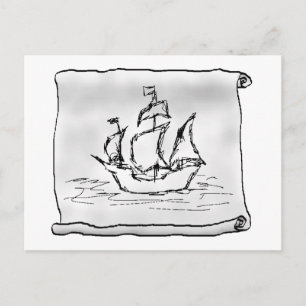 Piratenschiff. Postkarte